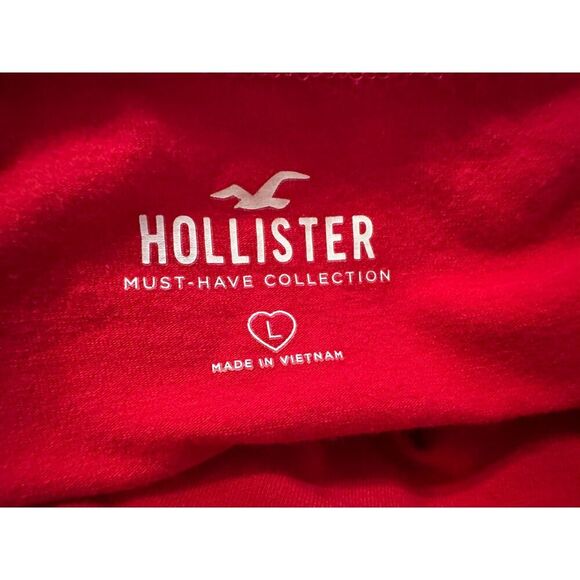 Hollister Must Have Collection Cropped Adjustable Straps Tank Red Size Large - Picture 3 of 3